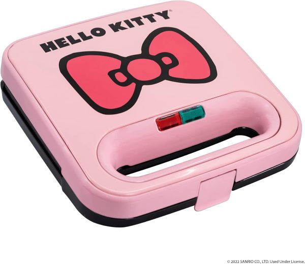 Uncanny Brands Hello Kitty Grilled Cheese Maker- Panini Press and Compact - Image 4
