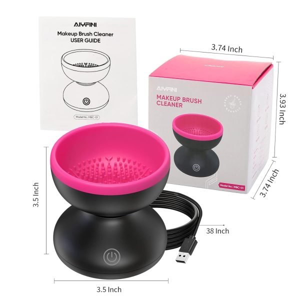 Electric Makeup Brush Cleaner Machine - Alyfini Portable Automatic USB - Image 7