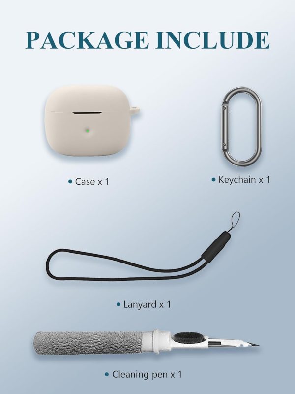 Case for Bowers & Wilkins Pi6 in-Ear True Wireless Earbuds, Soft Silicone - Image 2