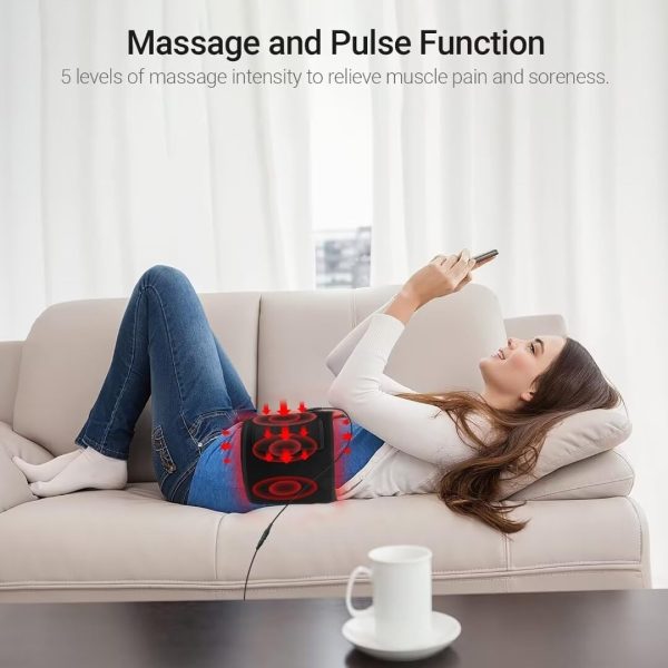 Red Light Therapy Belt with Vibration Massage and Pulse Function, Red Light - Image 2