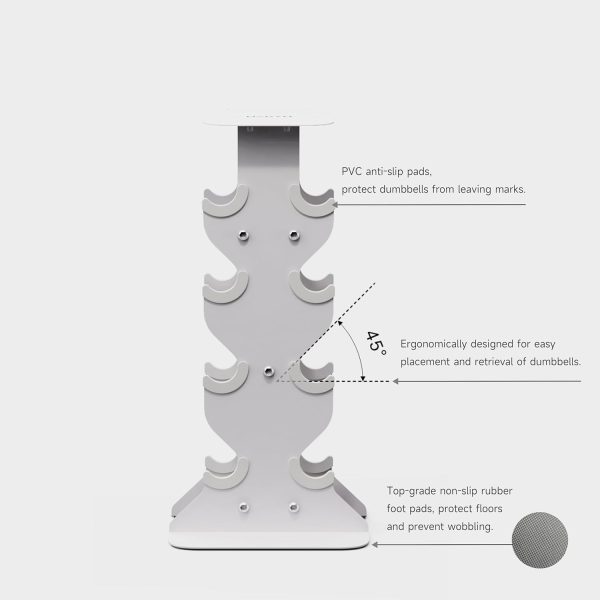 Dumbbell Racks, Space Saving Solution, Sturdy Cast Iron, Home Workout - Image 5