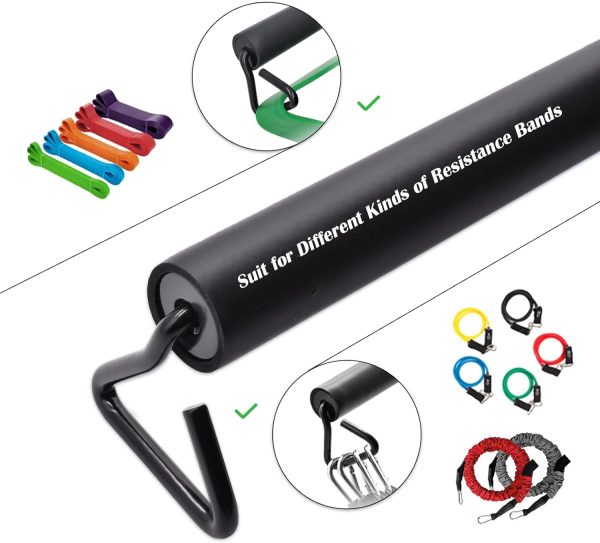Resistance Band Bar, 26.4in or 39.4in, Workout Bar for Fitness, Portable - Image 2