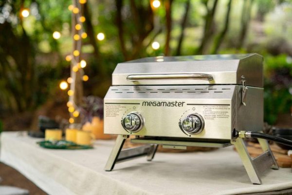 Megamaster Premium Outdoor Cooking 2-Burner Grill, While Camping, Outdoor - Image 6