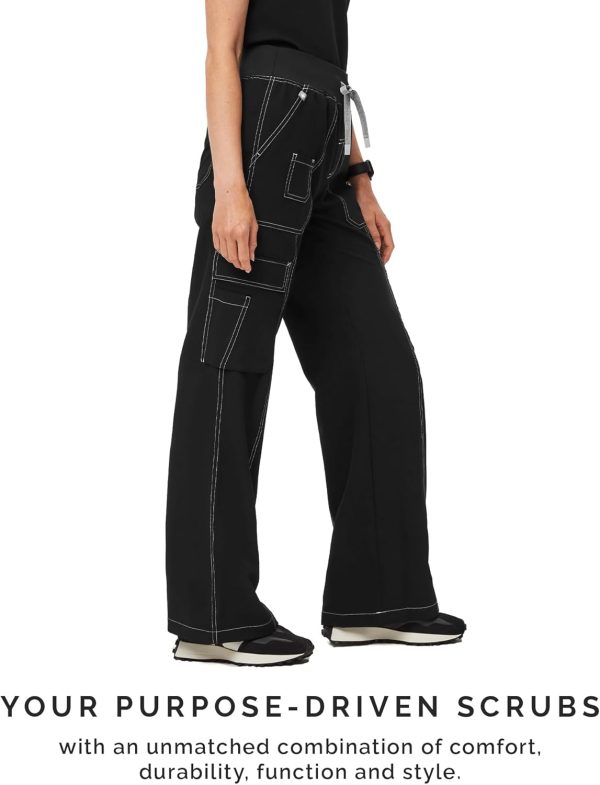 FIGS Yendi High Waisted Cargo Jogger Scrub Pants for Women — High Rise, - Image 4
