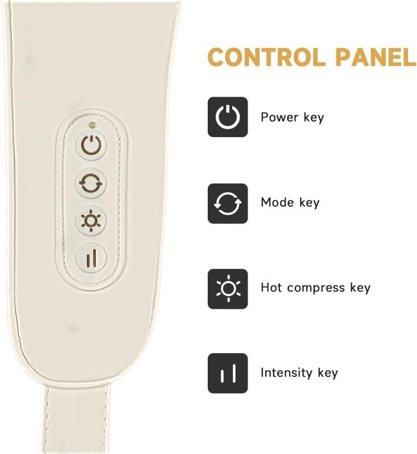 Neck and Shoulder Massager with Heat, Wireless Design Neck Massager for - Image 4