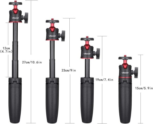 MT-08 Black Mini Tripod for Camera, 1/4" Screw Universal for - Image 2