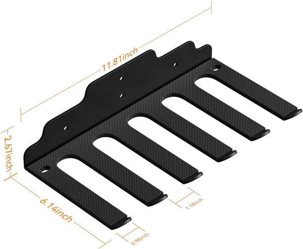 Olympic Barbell Hanger,Garage Gym Bar Wall Rack,Vertical Barbell Mount - Image 6