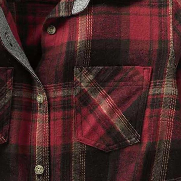 Legendary Whitetails Womens Cottage Escape Flannel Long Sleeve Plaid and - Image 6