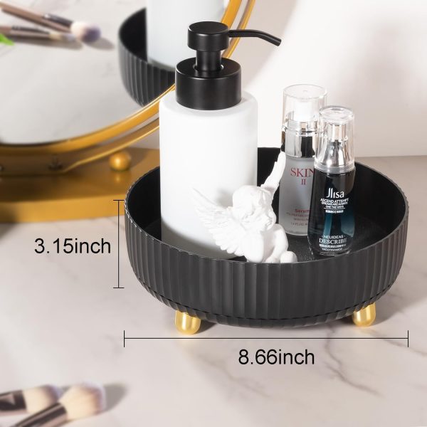 Makeup Perfume Organizer Tray 360 Degree Rotating Lazy Susan Skincare - Image 5