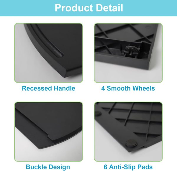 Sliding Tray for Coffee Maker, Kitchen Appliance Moving Caddy, Countertop - Image 3