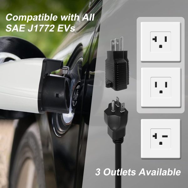 Skysword Ⅱ Level 1-2 EV Charger, 100-240V 16A 25FT Portable EVSE, NEMA 6-20 - Image 4