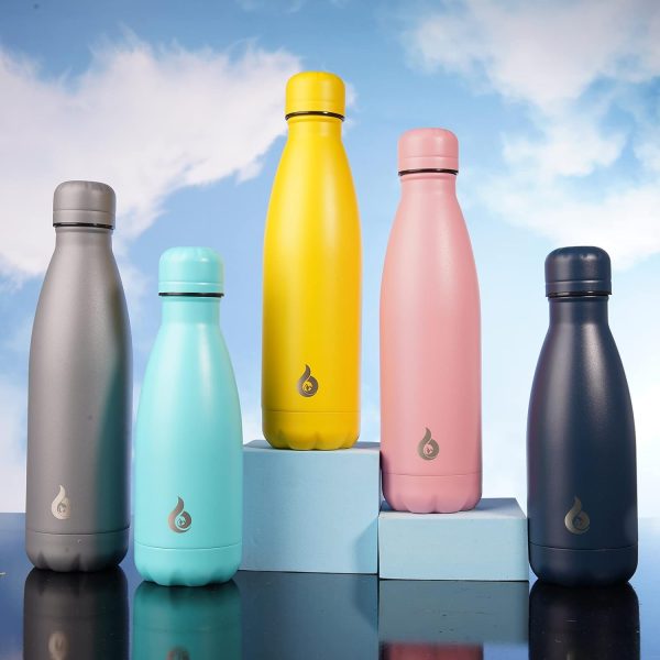 BJPKPK 12oz Water Bottle Stainless Steel Water Bottles Insulated Metal - Image 4
