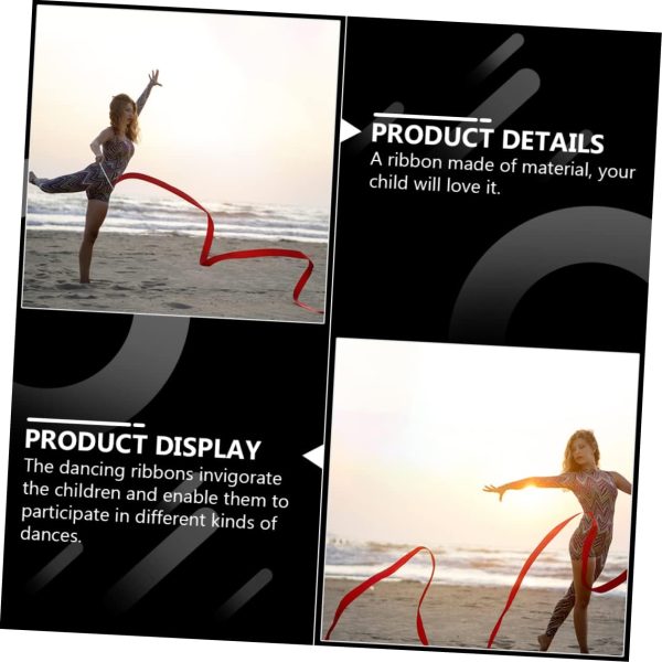 Gymnastics Ribbon Rhythmic Ribbon Gymnastics Streamer Wand Ribbon for - Image 5