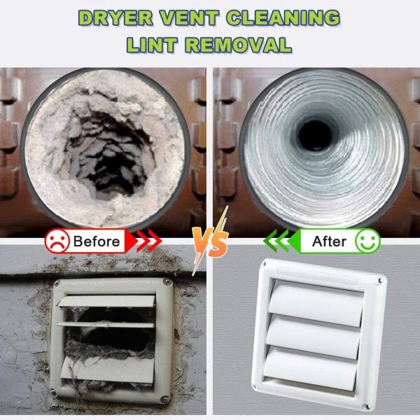 Sealegend 2 Pieces Dryer Vent Cleaner Kit Dryer Lint Vacuum Attachment, - Image 7
