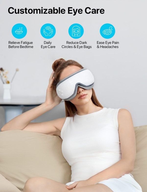 ALLJOY Christmas Gifts, Eye Massager with Heat, Migraine Relief, Gifts for - Image 2