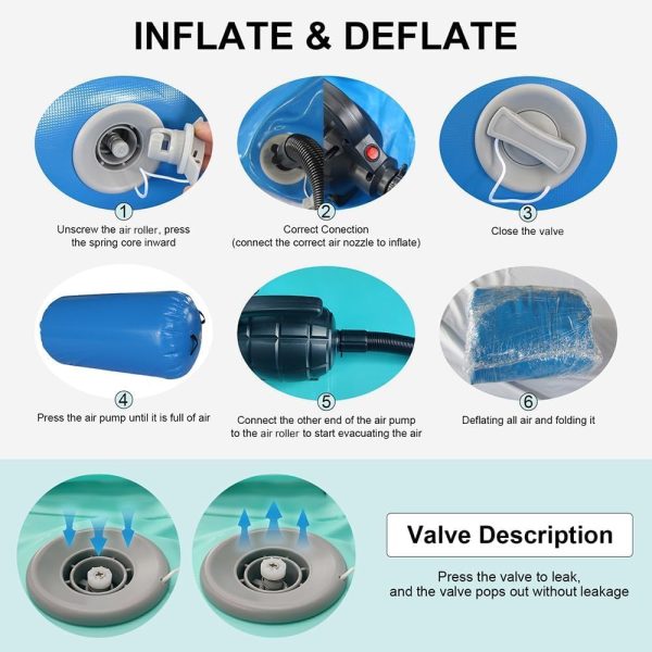 Air Roller Gymnastics Air Barrel Inflatable Tumbling Mat, Gymnastic - Image 5