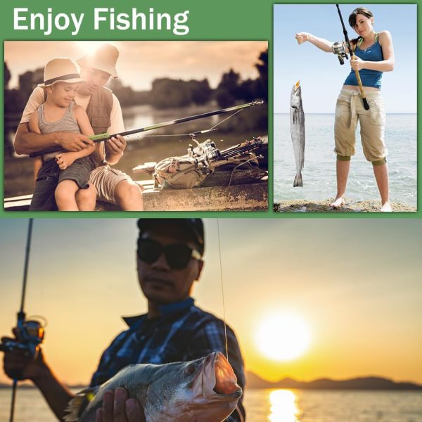 LASOCUHOO Fishing Lures Kit, Spoon Lures, Soft Plastic Worms, Frog Lures, - Image 5