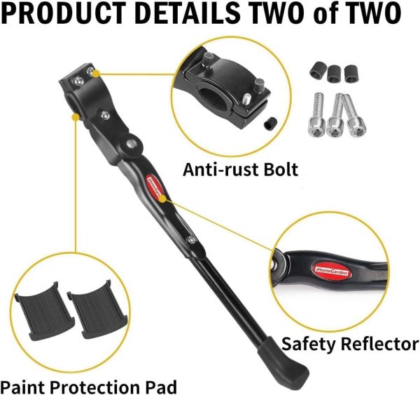 GameXcel Bike Kickstand Bike Stand for Mountain Bike - Kickstands for Kids - Image 6