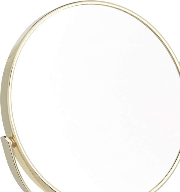 Amazon Basics Tabletop Mount Vanity Round Mirror, 1X/5X Magnification, - Image 2