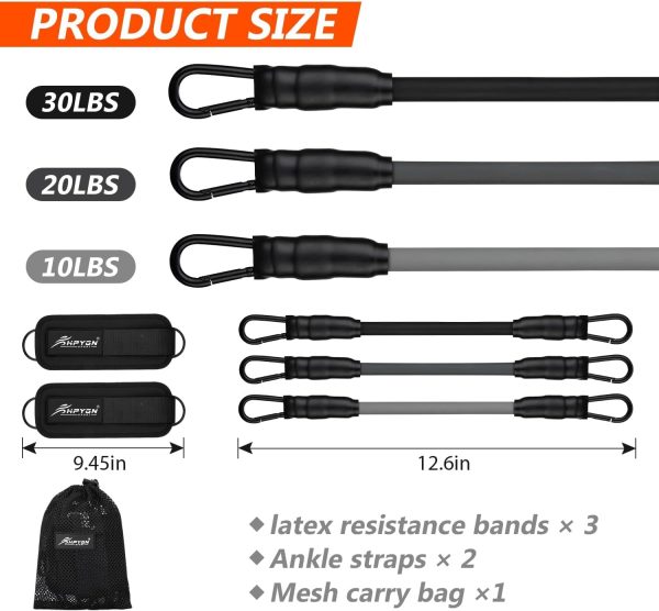 Ankle Resistance Bands, Ankle Bands for Working Out with Cuffs, Resistance - Image 7