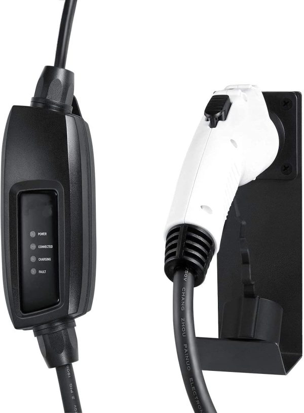 Lectron Electric Vehicle Charger Nozzle Holster Dock & J-Hook Combo for All - Image 4
