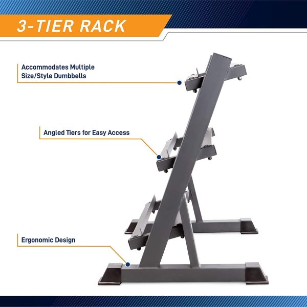 Marcy Weight Storage Organizer Racks for Dumbbells, Kettlebells, Weight - Image 6