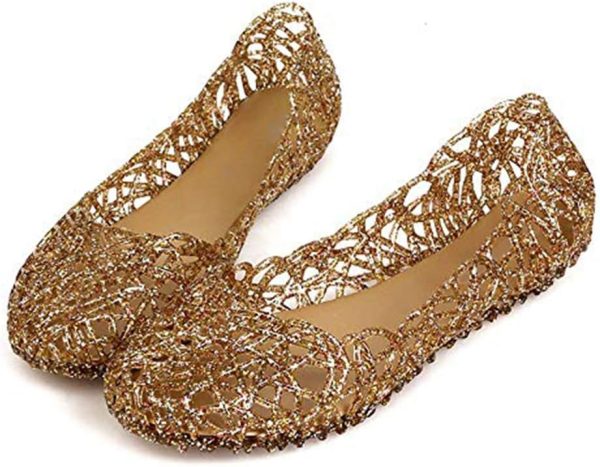 Womens Sandals Flat Jelly Shoes Slip On Hollow Out Loafers… - Image 4