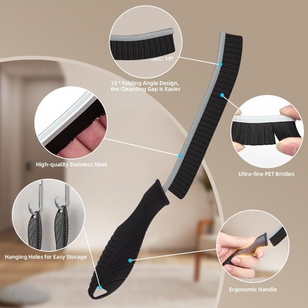 SXhyf Hard Bristle Crevice Cleaning Brush - Multifunctional Gap Cleaning - Image 3