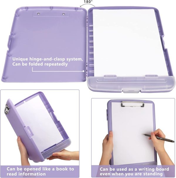Clipboard with Storage, A4 Binder Nursing Clipboards with Pen Holder, Heavy - Image 6