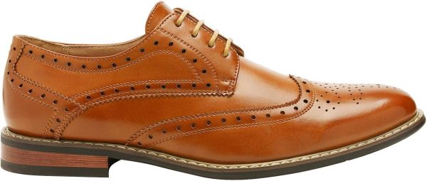 Bruno Moda Italy Prince Men's Classic Modern Oxford Wingtip Lace Dress - Image 7