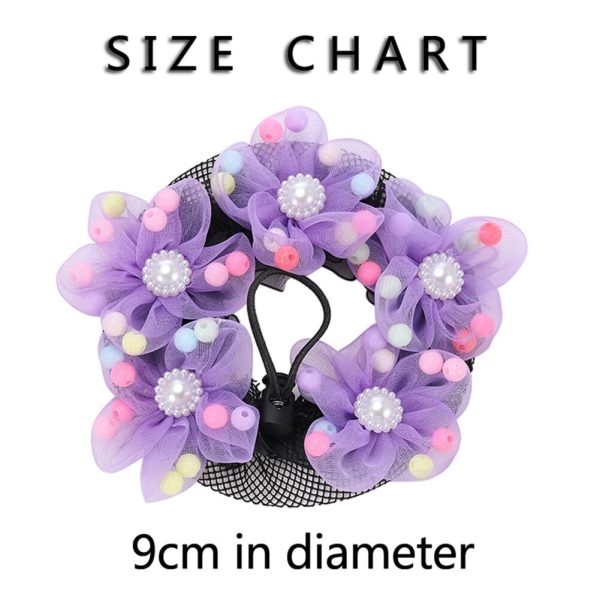 4Pcs Girls Ballet Bun Covers Dance Snood Hair Net Accessories for Dancers - Image 3