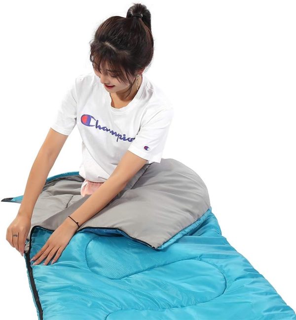 SWTMERRY Sleeping Bag 3 Seasons (Summer, Spring, Fall) Warm & Cool Weather - Image 5