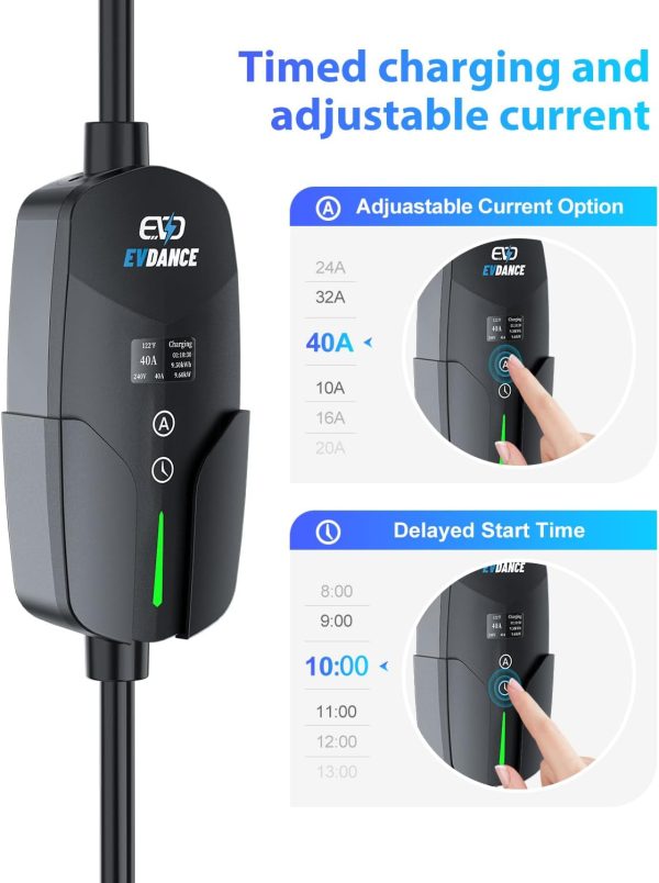Level 2 EV Charger (40Amp, 240V, NEMA 14-50P), Portable Electric Vehicle - Image 3
