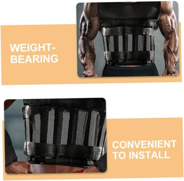 BESPORTBLE 6pcs Load Bearing Plate Plates Weighted Jacket Wristbands - Image 6