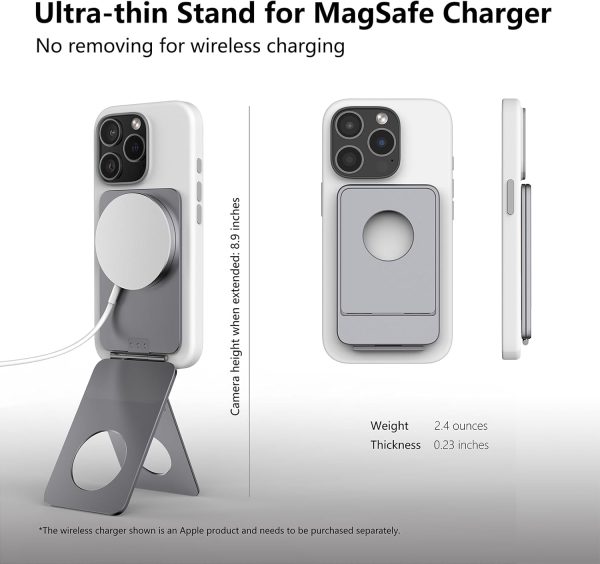 Phone Tripod Stand, Aluminum Alloy Phone Stand Compatible with Magsafe - Image 2