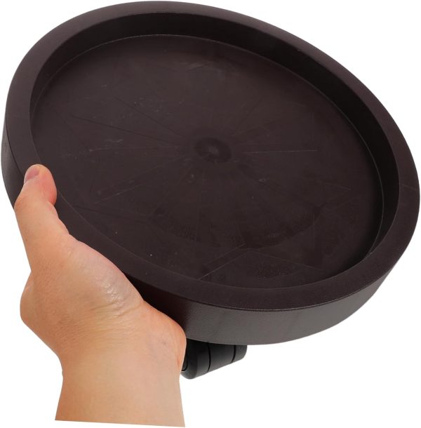 SUPVOX Pot Base Pot Stand Outdoor Square Plant Saucer Round Wheel Pots - Image 3