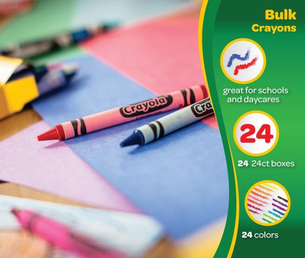 Crayola Crayons Bulk (24 Packs), Back to School Supplies for Preschool & - Image 4
