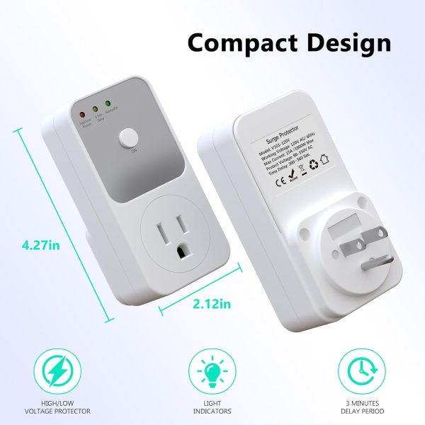 BSEED Single Outlet Surge Protector, 1800W Surge Protector for - Image 3
