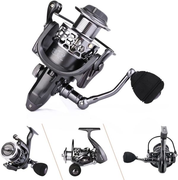 Sougayilang Fishing Reel 13+1BB Light Weight Ultra Smooth Aluminum Spinning - Image 9