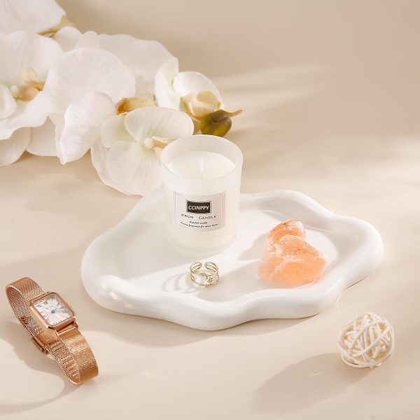 Ceramic Jewelry Tray Trinket Dish, Decorative Cloud Vanity Key Tray for - Image 3