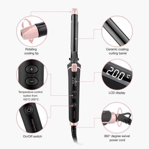 3/4 Inch Curling Irons for Hair with Ceramic Coatiing Barrel - Hair Curler - Image 4