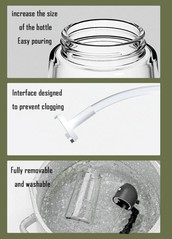 Oil Sprayer for Cooking,2 in 1 Olive Oil Dispenser and Oil Sprayer 470ml - Image 2