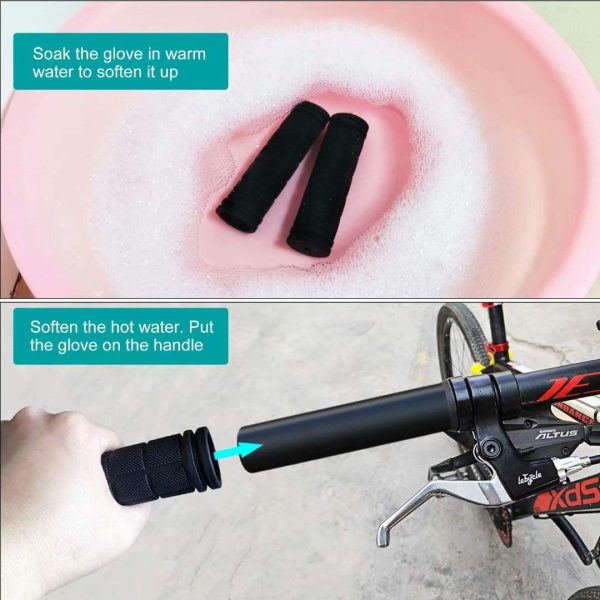 4Pcs Bike Handle Grips, Kids Non-Slip-Rubber Bicycle Handlebar Grips, - Image 7