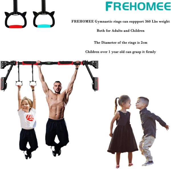 Professional Gymnastic Rings,Both for Adults and Kids,Support - Image 2