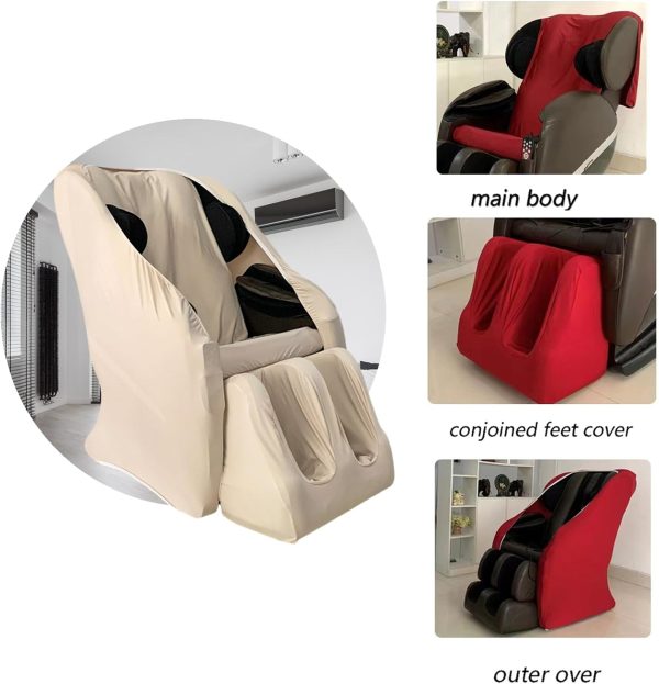 Full Body Shiatsu Massage Chair Cover, Massage Chair Cover, Stretch Fabric - Image 5