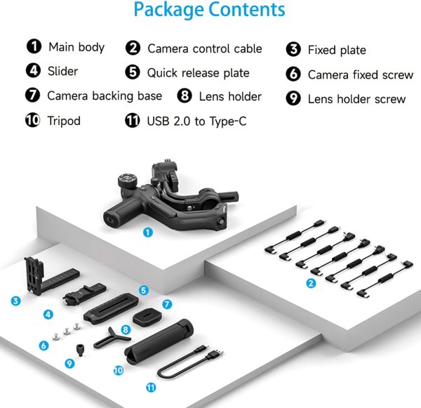 FeiyuTech SCORP 2 Gimbal Stabilizer for DSLR and Mirrorless Camera, - Image 6