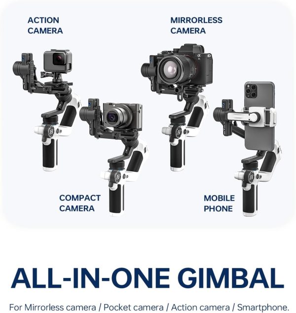FeiyuTech SCORP Mini 2 [White] All-in-One 3-Axis Mirorrless Gimbal Camera - Image 2