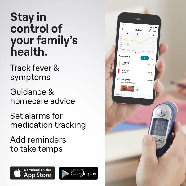 Braun ThermoScan 7+ Connect Digital Ear Thermometer - Family Care App - Image 5