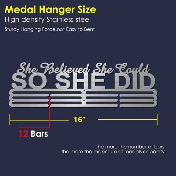 Race Medal Holder Wall Hanger,Marathon Medal Display and Runner Medal - Image 4