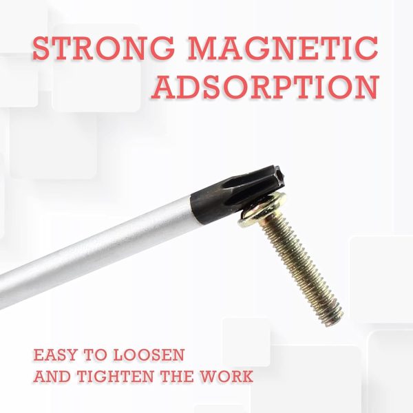 T15 Torx Security Screwdriver with Magnetic Tip Plastic Grip, Torx - Image 4